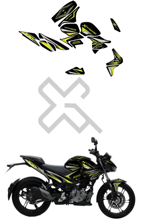 Retro Pop Edition Full Body Sticker Compatible with Xtreme 125R | Made In Premium Matte Vinyl With FPF (Fade Protection Film), Water Proof, Precut Sticker, Pack Of 1 Compatible with Both Side